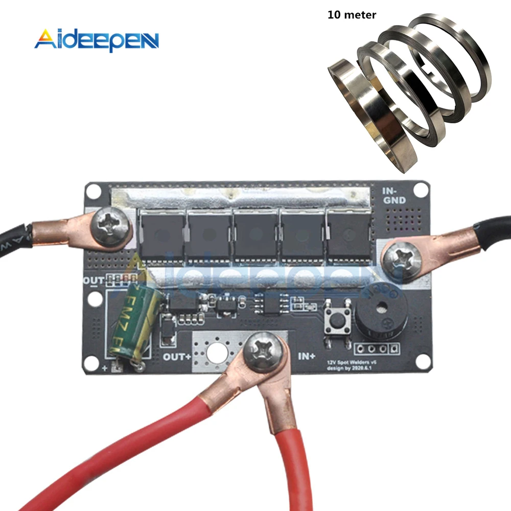 Spot Welder Machine Welding Pen DIY portable 12V Battery Energy Storage Spot Welding Machine with 10m Nickel Plated Steel Strip
Spot Welder Machine Welding Pen DIY portable 12V Battery Energy Storage Spot Welding Machine with 10m Nickel Plated Steel Strip