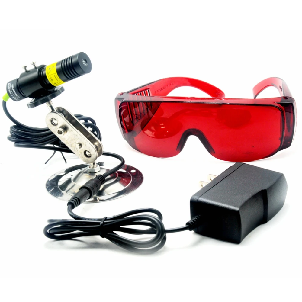 532nm 50mW Green Laser Diode Line Module Locator Cutting Machine Lighting Effects +5V Adapter +Heatsink and Safety Glasses
532nm 50mW Green Laser Diode Line Module Locator Cutting Machine Lighting Effects +5V Adapter +Heatsink and Safety Glasses