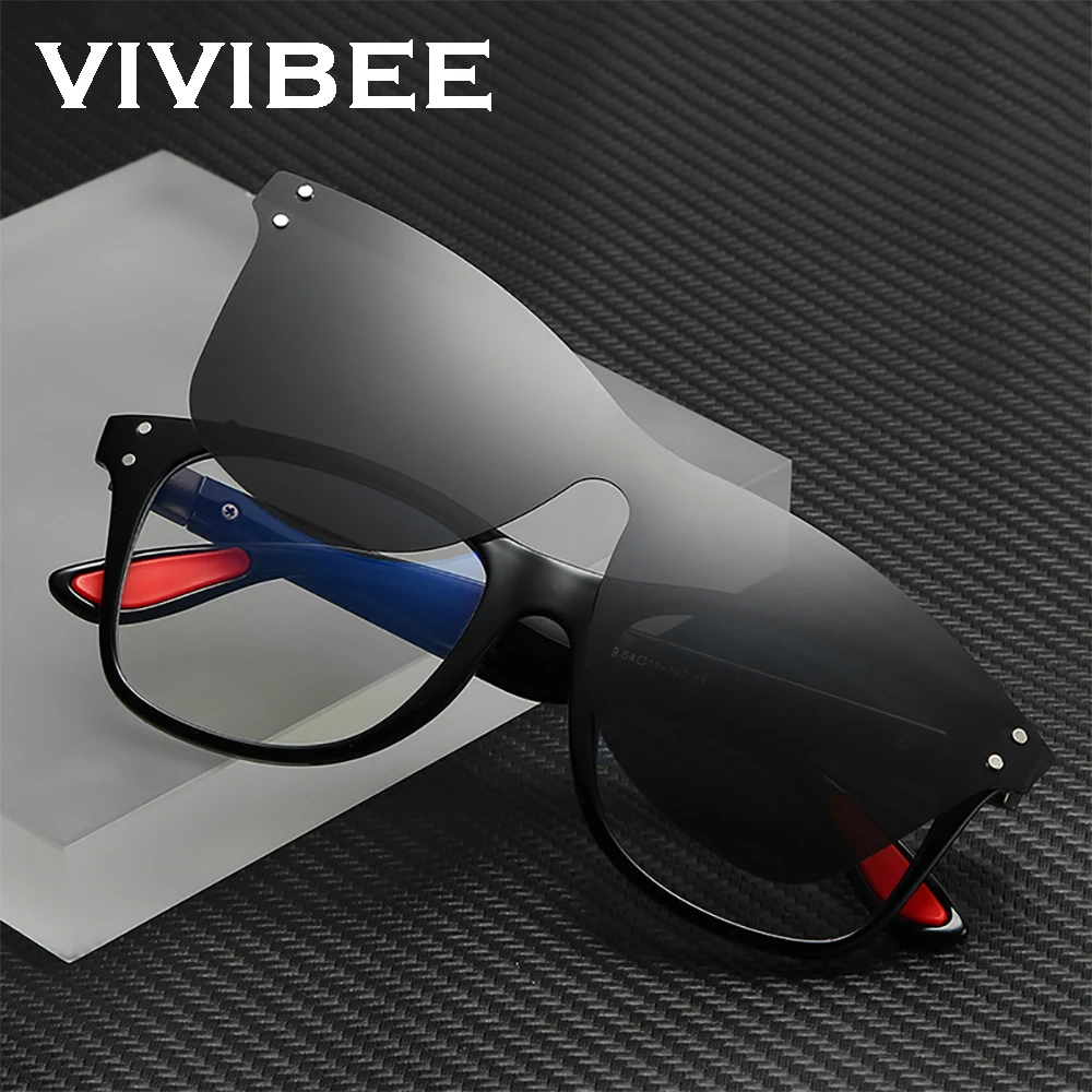 VIVIBEE 2025 трендовые солнцезащитные очки с магнитной клипсой, мужские поляризационные линзы, квадратные солнцезащитные очки с защитой от синего света, женская оправа для глаз
VIVIBEE 2025 трендовые солнцезащитные очки с магнитной клипсой, мужские поляризационные линзы, квадратные солнцезащитные очки с защитой от синего света, женская оправа для глаз