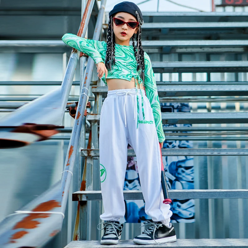 Jazz Dance Costume Girls Hip Hop Dancewear Kpop Outfit Kids Loose Tops Pants Street Dance Practice Wear Festival Clothing DL8533
Jazz Dance Costume Girls Hip Hop Dancewear Kpop Outfit Kids Loose Tops Pants Street Dance Practice Wear Festival Clothing DL8533