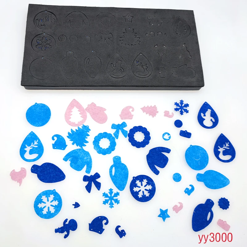 Christmas earrings a variety cutting dieYY3000 are suitable for the general die cutting machine on the market
Christmas earrings a variety cutting dieYY3000 are suitable for the general die cutting machine on the market