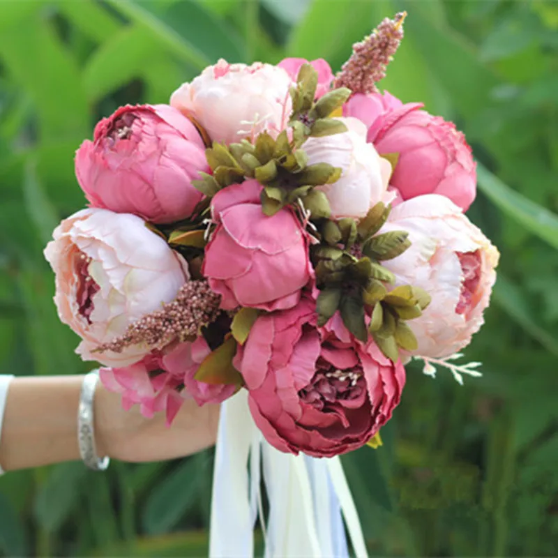 2pcs/pack Wedding Decorative Flower Bride Holding Flower Artificial Peony Flower Wedding Bouquet for Bride and Bridesmaid
2pcs/pack Wedding Decorative Flower Bride Holding Flower Artificial Peony Flower Wedding Bouquet for Bride and Bridesmaid