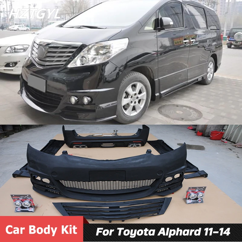 PP Unpainted Car Body Kit Front Rear Bumper Fender Side Skirts For Toyota Alphard Facelift WD Style 2011-2014
PP Unpainted Car Body Kit Front Rear Bumper Fender Side Skirts For Toyota Alphard Facelift WD Style 2011-2014