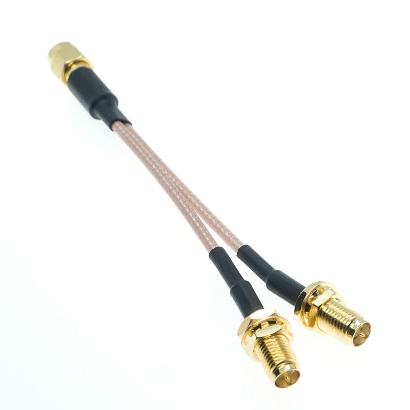 RPSMA Male to 2X RP SMA Female Y type Splitter Combiner jumper Pigtail RF Coaxial Cable
RPSMA Male to 2X RP SMA Female Y type Splitter Combiner jumper Pigtail RF Coaxial Cable