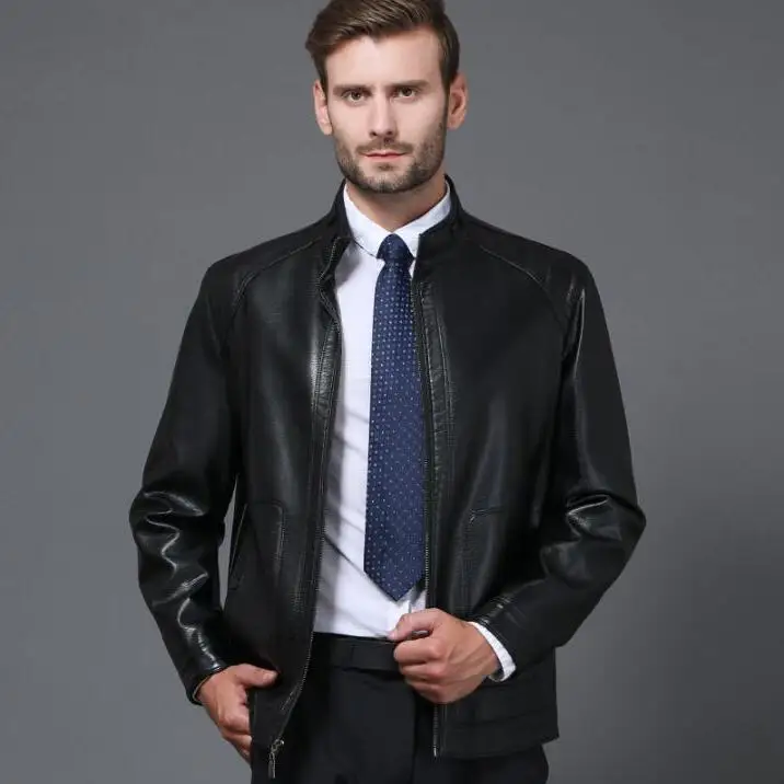 Hot Autumn and winter new Men's Fashion Business Casual High quality sheep skin jackets men plus velvet warm Leather jacket 
Hot Autumn and winter new Men's Fashion Business Casual High quality sheep skin jackets men plus velvet warm Leather jacket