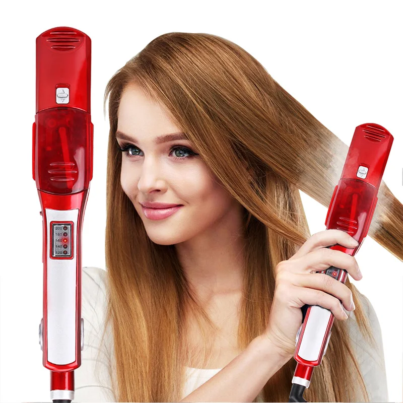 Electric Steam Hair Straightener Dual Voltage Professional Hair Flat Iron 120-200 °C Crimp Irons Comb Hair Crimper Flat Irons
Electric Steam Hair Straightener Dual Voltage Professional Hair Flat Iron 120-200 °C Crimp Irons Comb Hair Crimper Flat Irons