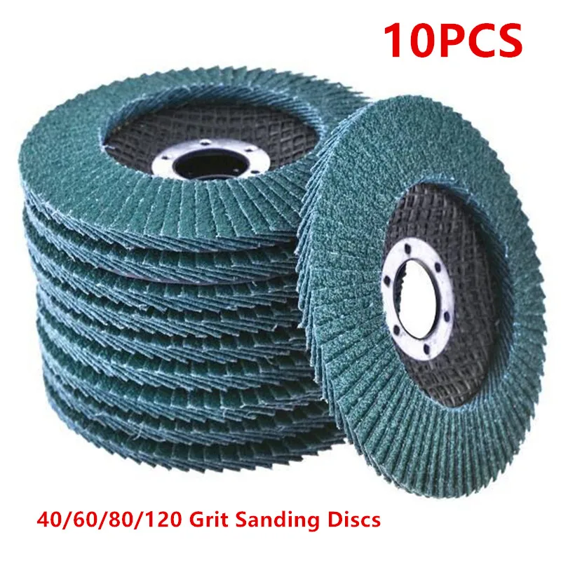 10Pcs Quality Flap Disc 115/125mm Sanding Disc Abrasive pad 40/60/80/120 Grit Grinding Wheels For Angle Grinder Metal Polishing
10Pcs Quality Flap Disc 115/125mm Sanding Disc Abrasive pad 40/60/80/120 Grit Grinding Wheels For Angle Grinder Metal Polishing