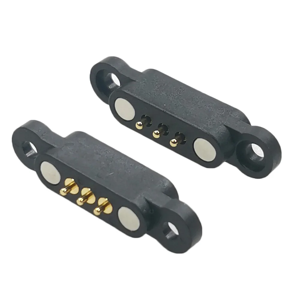 10 Pairs DC 3P Spring Loaded Magnetic Pogo Pin Connectors 3-Pin Magnet DC Power Sockets 2.3MM Female and Male with Screw Holes
10 Pairs DC 3P Spring Loaded Magnetic Pogo Pin Connectors 3-Pin Magnet DC Power Sockets 2.3MM Female and Male with Screw Holes