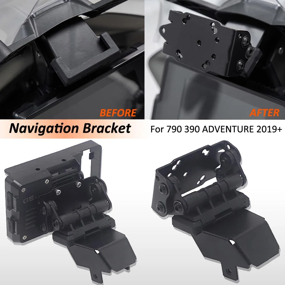 NEW For 790 390 ADVENTURE Motorcycle SMART PHONE Navigation GPS Plate Bracket Adapt Holder Kit 2019 2020 2021
NEW For 790 390 ADVENTURE Motorcycle SMART PHONE Navigation GPS Plate Bracket Adapt Holder Kit 2019 2020 2021