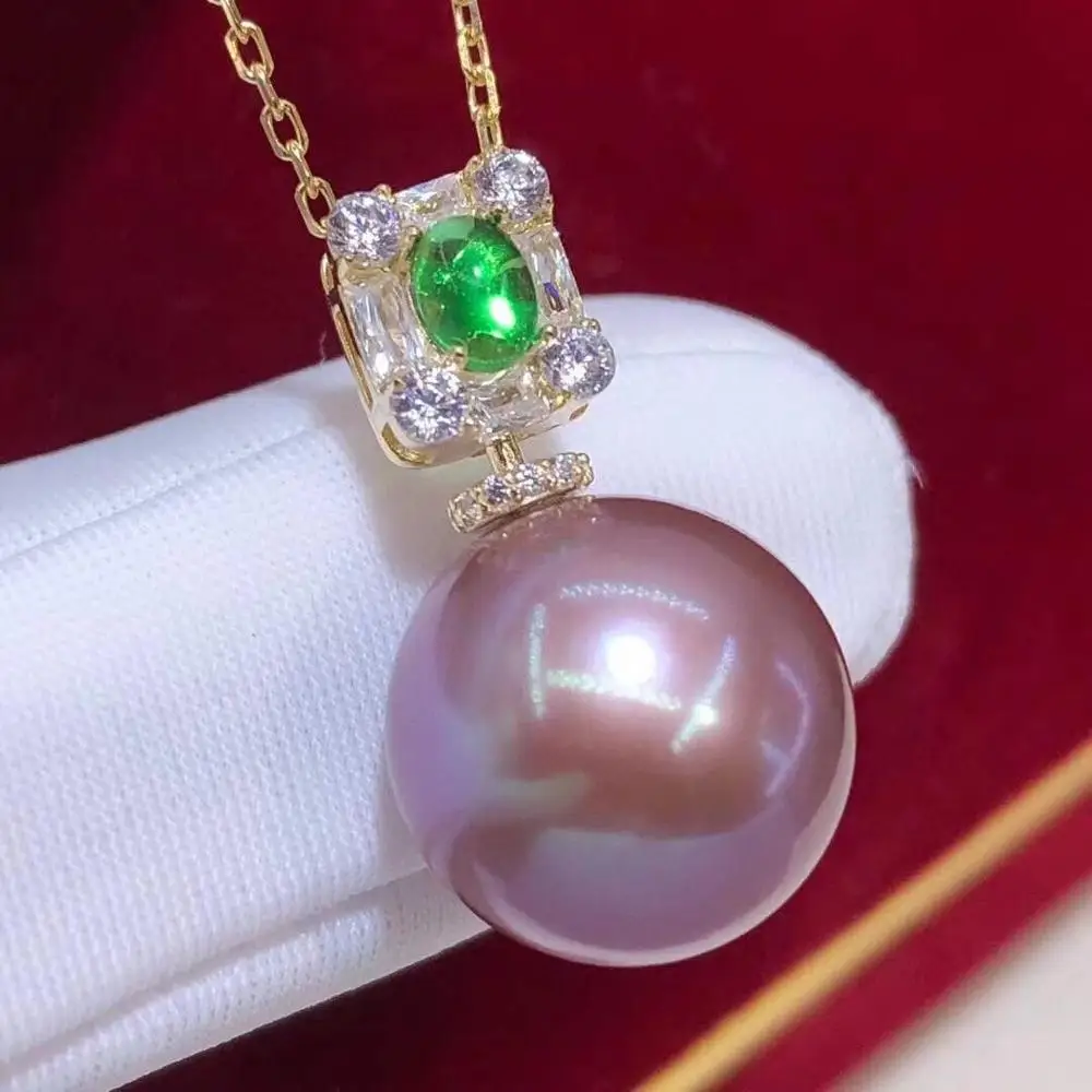 Pearl Pendant Fine Jewelry 925 Sterling Silver Round 11-12mm Nature Fresh Water Purple Pearls Pendants Necklaces for Women
Pearl Pendant Fine Jewelry 925 Sterling Silver Round 11-12mm Nature Fresh Water Purple Pearls Pendants Necklaces for Women