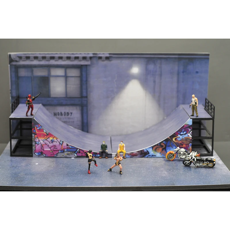 1/64 Skatepark U-shaped Track Sports Scene Model for Doll Parts Car Model Accessories Character Display Kids Boys Toys Gift Show
1/64 Skatepark U-shaped Track Sports Scene Model for Doll Parts Car Model Accessories Character Display Kids Boys Toys Gift Show