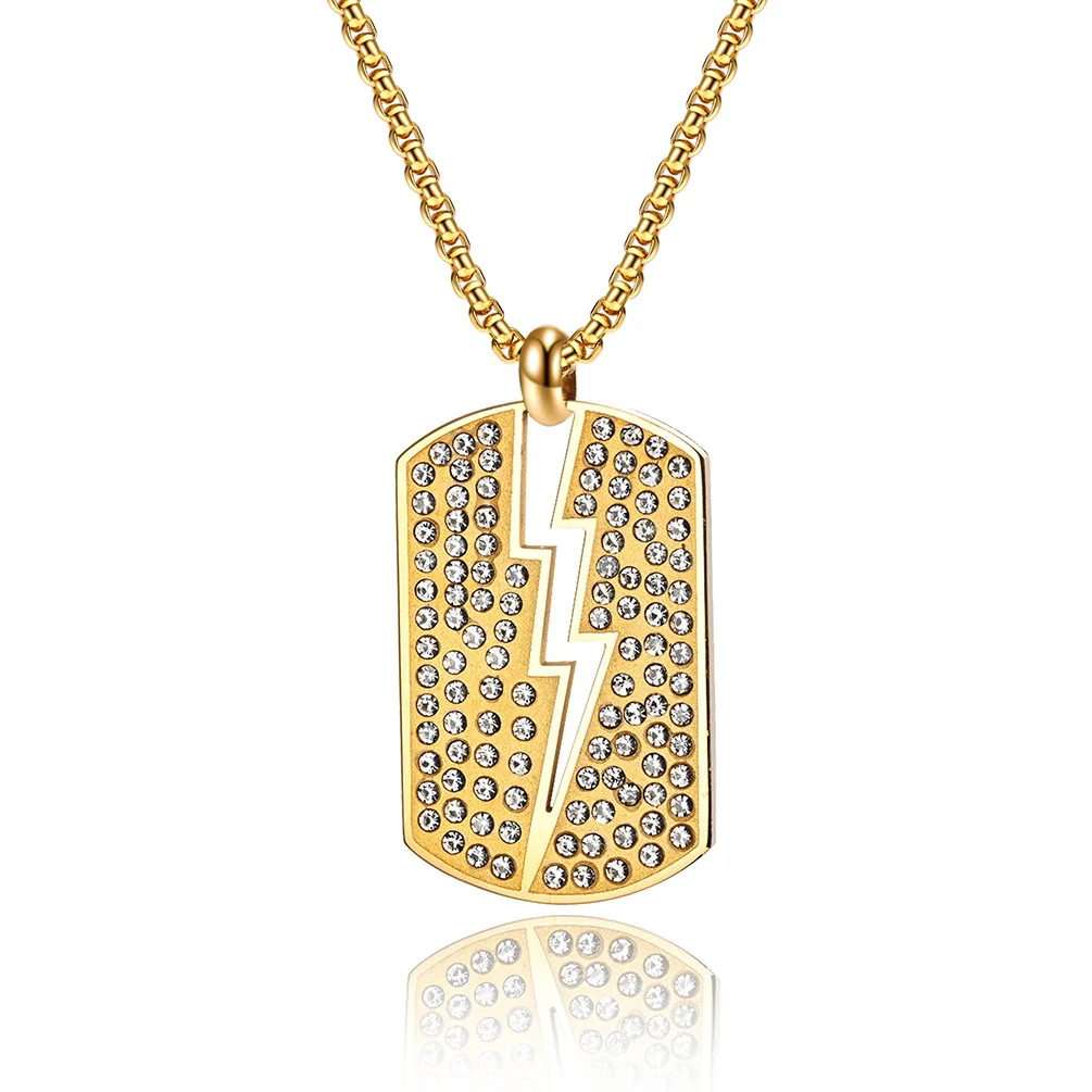 Megin D Stainless Steel Titanium Hip Hop Flash Lightning Badge Pendant Collar Chains Necklace for Men Women Couple Gift Jewelry
Megin D Stainless Steel Titanium Hip Hop Flash Lightning Badge Pendant Collar Chains Necklace for Men Women Couple Gift Jewelry