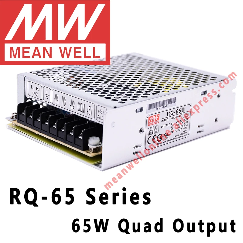 Mean Well RQ-65 серии AC/DC 65 ватт на четыре выхода Импульсный источник питания meanwell интернет магазин
Mean Well RQ-65 серии AC/DC 65 ватт на четыре выхода Импульсный источник питания meanwell интернет магазин