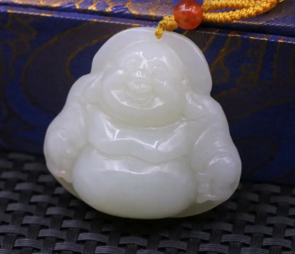 Big Treasure Chinese Vintage Hetian White Old Jade Laughing Buddha Pendant Carving Amulet $$$ Timestown 20201126A
Big Treasure Chinese Vintage Hetian White Old Jade Laughing Buddha Pendant Carving Amulet $$$ Timestown 20201126A