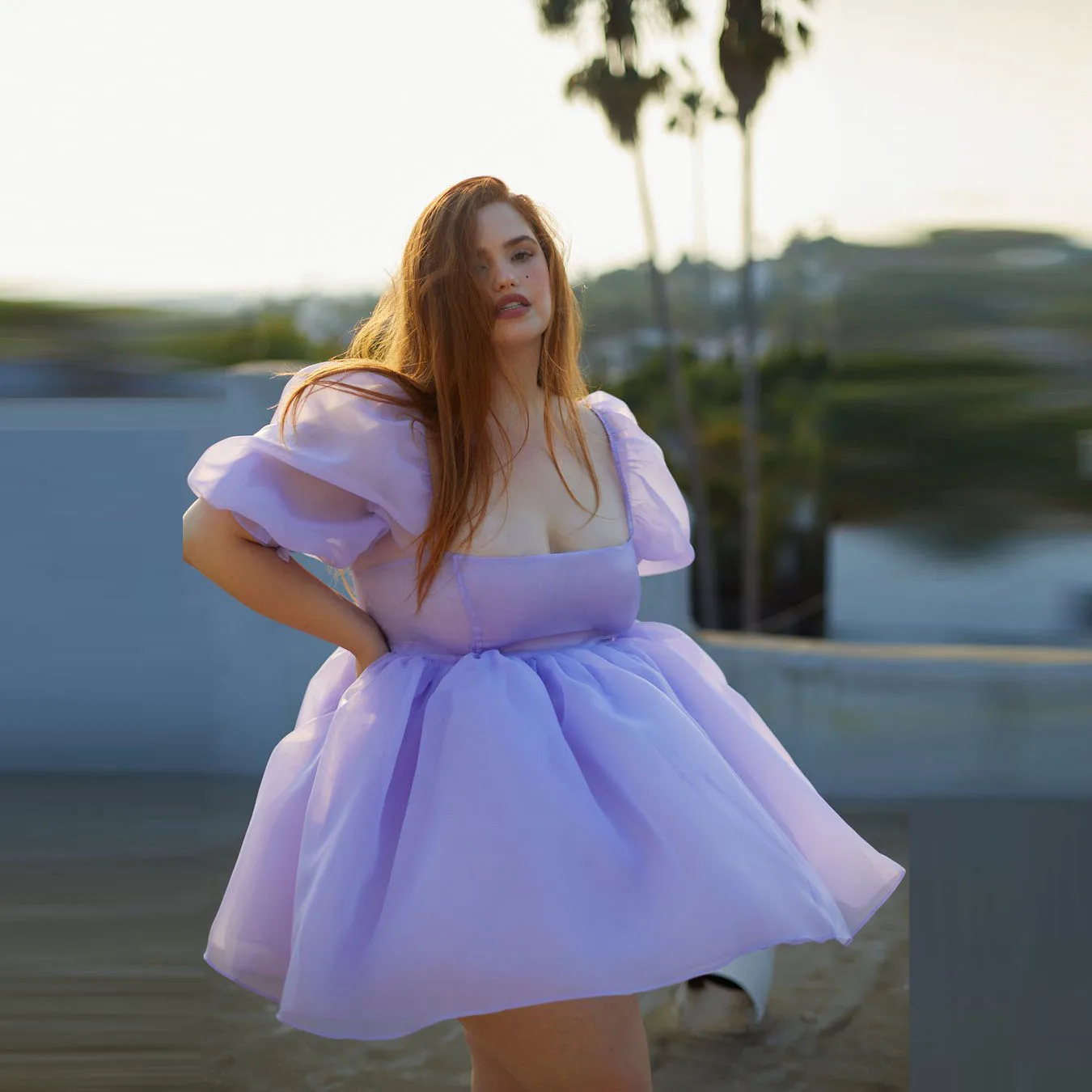 Plus Size Lavender Tulle A Line Party Prom Dress With Puff Sleeves Sexy See Thru Square Neck Mini Length Prom Gowns Custom Made
Plus Size Lavender Tulle A Line Party Prom Dress With Puff Sleeves Sexy See Thru Square Neck Mini Length Prom Gowns Custom Made