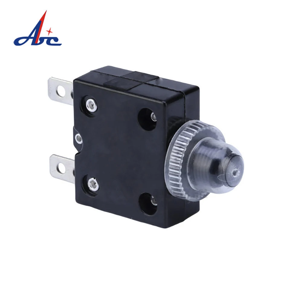 Manual Thermal Overload Protector Reset Switch with Waterproof Cap 5A - 50A125VAC 2Pins Bakelite Current Mini Circuit Breaker
Manual Thermal Overload Protector Reset Switch with Waterproof Cap 5A - 50A125VAC 2Pins Bakelite Current Mini Circuit Breaker