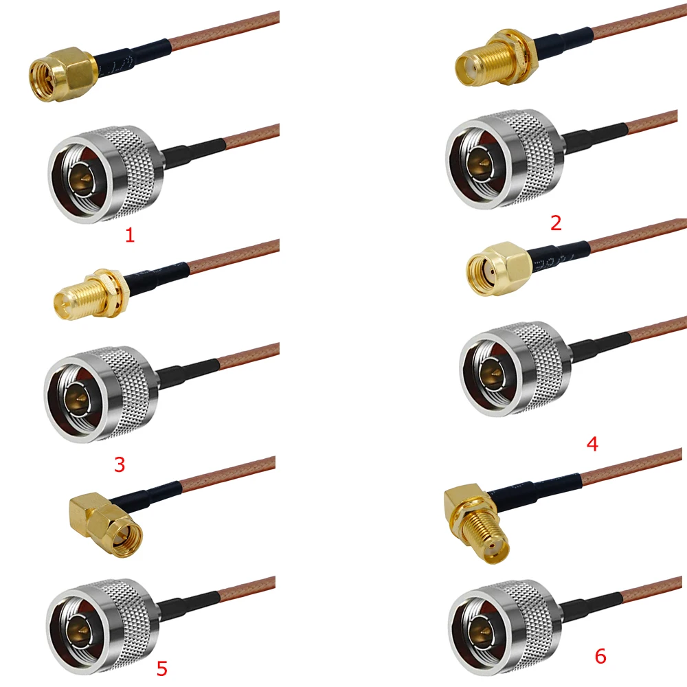N Type Male to SMA Male Female RG316 50 ohm Coax Cable Pigtail jumper Pick Your Length High Quality
N Type Male to SMA Male Female RG316 50 ohm Coax Cable Pigtail jumper Pick Your Length High Quality