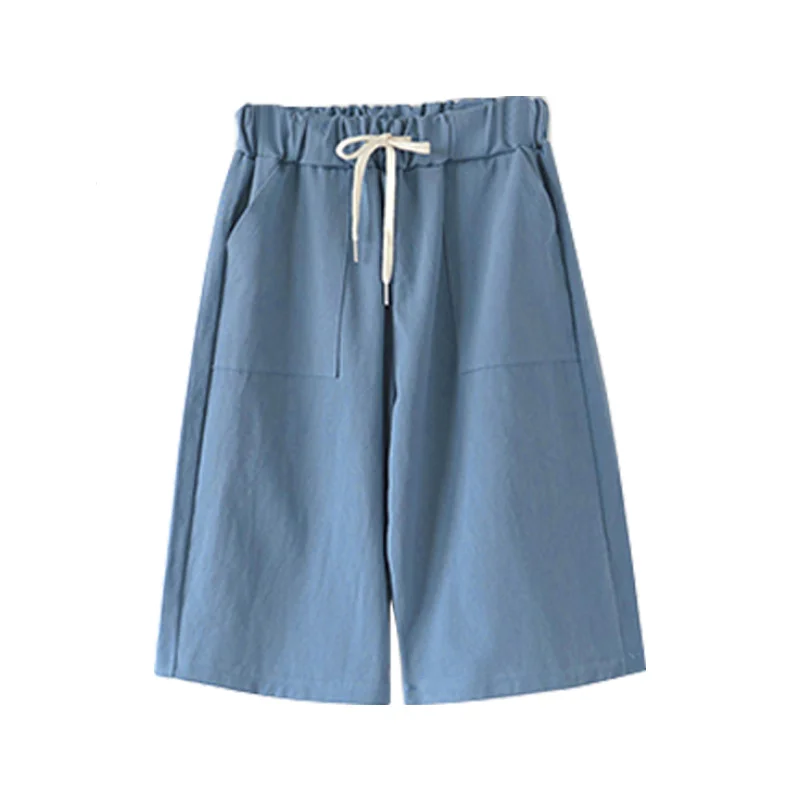 8XL Plus Size Midi Wide Leg Summer Shorts Women Pocket Drawstring Waist Loose Short Femme Beach Casual Biker Shorts Female C7343
8XL Plus Size Midi Wide Leg Summer Shorts Women Pocket Drawstring Waist Loose Short Femme Beach Casual Biker Shorts Female C7343