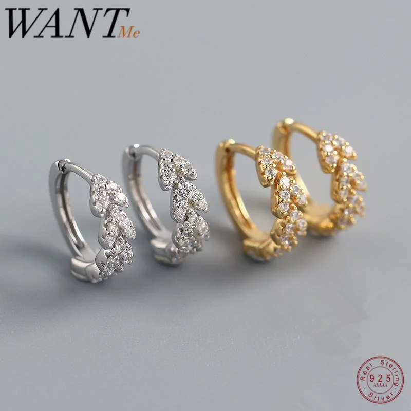 WANTME Luxury Real 100% 925 Sterling Silver Peach Heart Leaf Stud Earrings for Women Fine Wedding Jewelry Accessories Gift 2020
WANTME Luxury Real 100% 925 Sterling Silver Peach Heart Leaf Stud Earrings for Women Fine Wedding Jewelry Accessories Gift 2020