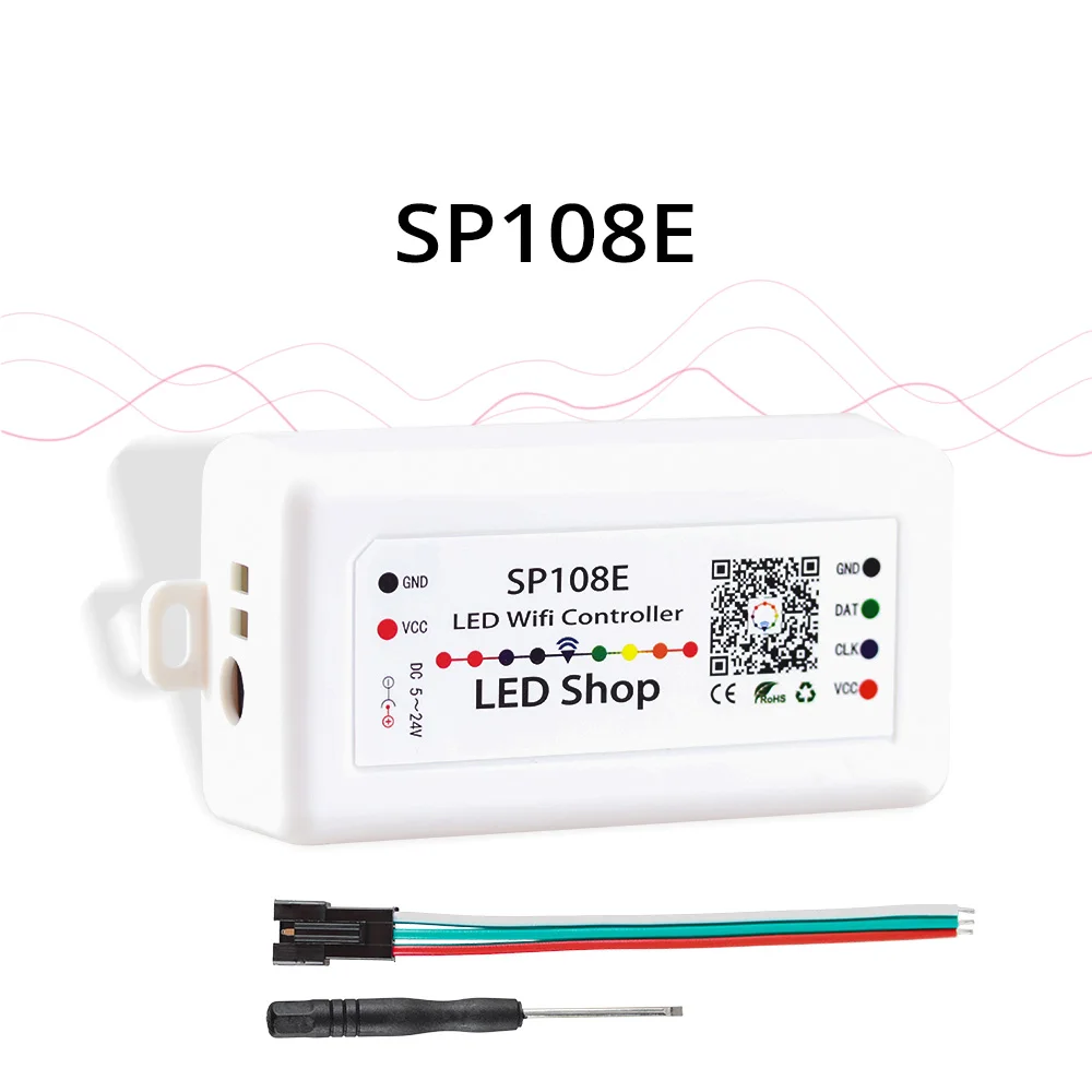 SP108E WS2812B WS2811 WS2801 СВЕТОДИОДНЫЙ WiFi контроллер управления, iOS Android App беспроводной пульт дистанционного управления DC5V ~ 24 В SP108E для SK6812 SK6812-RGBW
SP108E WS2812B WS2811 WS2801 СВЕТОДИОДНЫЙ WiFi контроллер управления, iOS Android App беспроводной пульт дистанционного управления DC5V ~ 24 В SP108E для SK6812 SK6812-RGBW