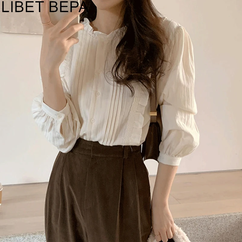 BL3571 New 2023 Fashionable Korean Style Vintage Shirts Elegant Sweet Solid Minimalist Wild Spring Women's Blouses Lady Tops
BL3571 New 2023 Fashionable Korean Style Vintage Shirts Elegant Sweet Solid Minimalist Wild Spring Women's Blouses Lady Tops