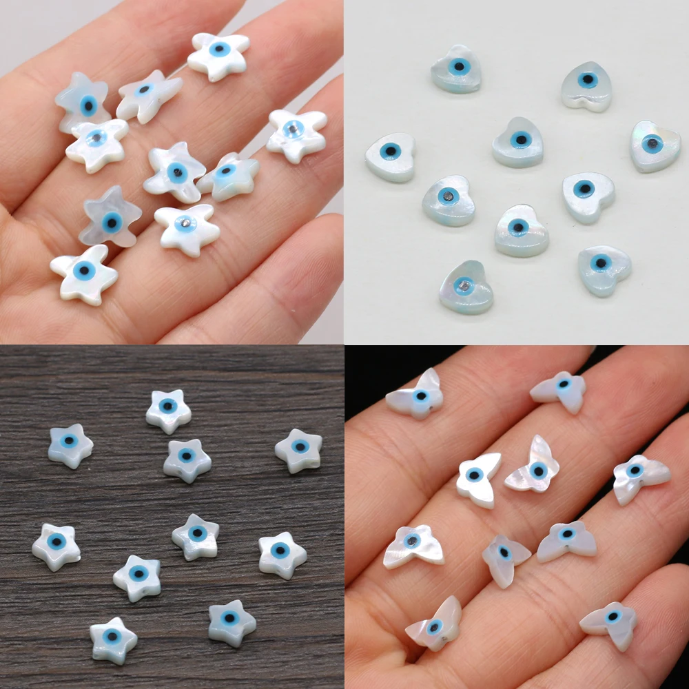 5Pcs Natural Shell Evil Eye Beads Charm Hearts Mother of Pearl Shell Beads Used for DIY Jewelry Making Crafts Bracelet Necklace
5Pcs Natural Shell Evil Eye Beads Charm Hearts Mother of Pearl Shell Beads Used for DIY Jewelry Making Crafts Bracelet Necklace