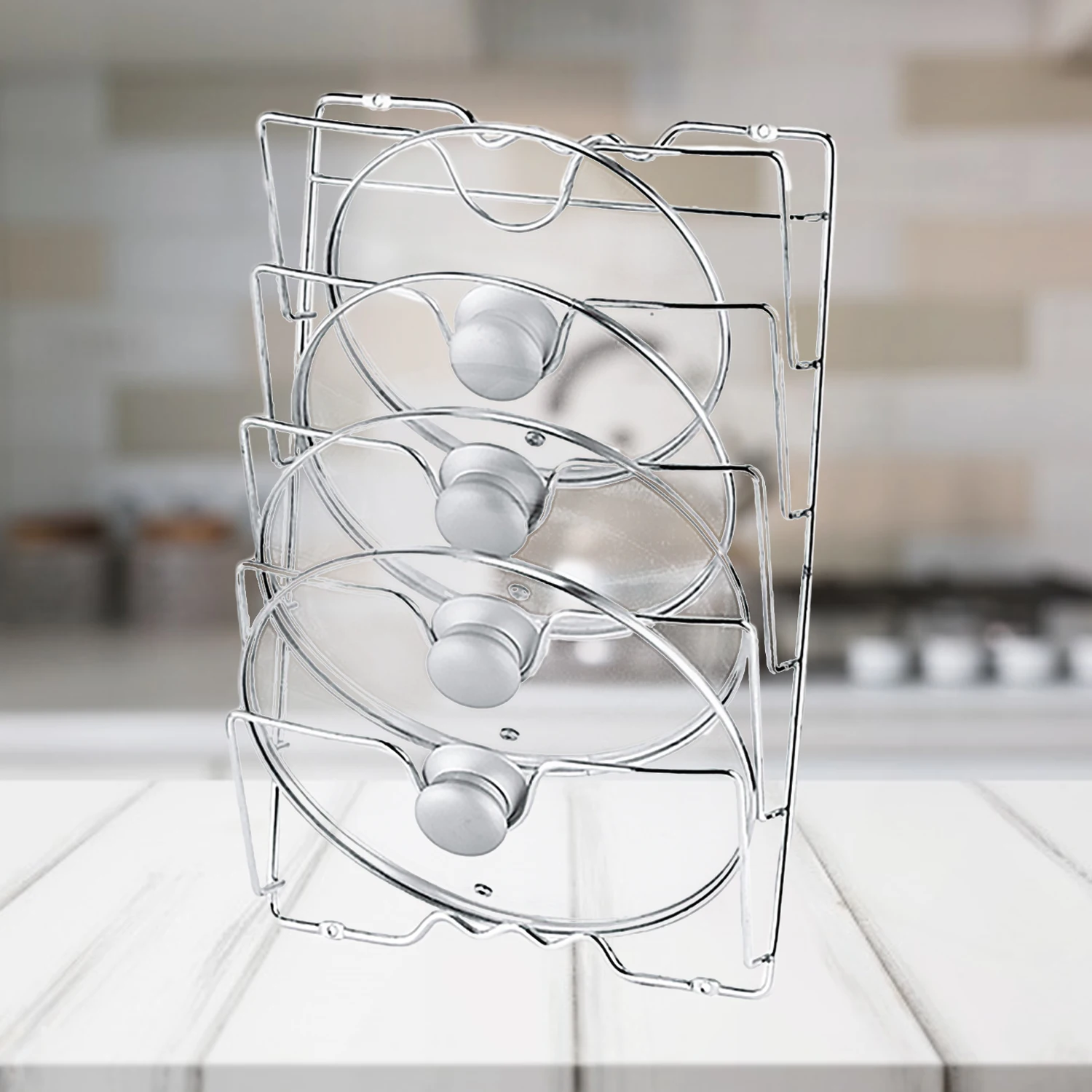 1pcs 5-Layer Pot Lid Holder Storage Organizer Stainless Steel Wall Door Mount Racks Shelf for Home Bar Pan Lid Kitchen Supplies
1pcs 5-Layer Pot Lid Holder Storage Organizer Stainless Steel Wall Door Mount Racks Shelf for Home Bar Pan Lid Kitchen Supplies