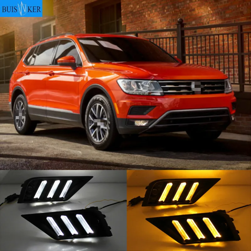 1Pair Car light for Volkswagen VW Tiguan 2017 2018 2019 DRL Daytime Running Light with Yellow Turn signal fog lamp
1Pair Car light for Volkswagen VW Tiguan 2017 2018 2019 DRL Daytime Running Light with Yellow Turn signal fog lamp