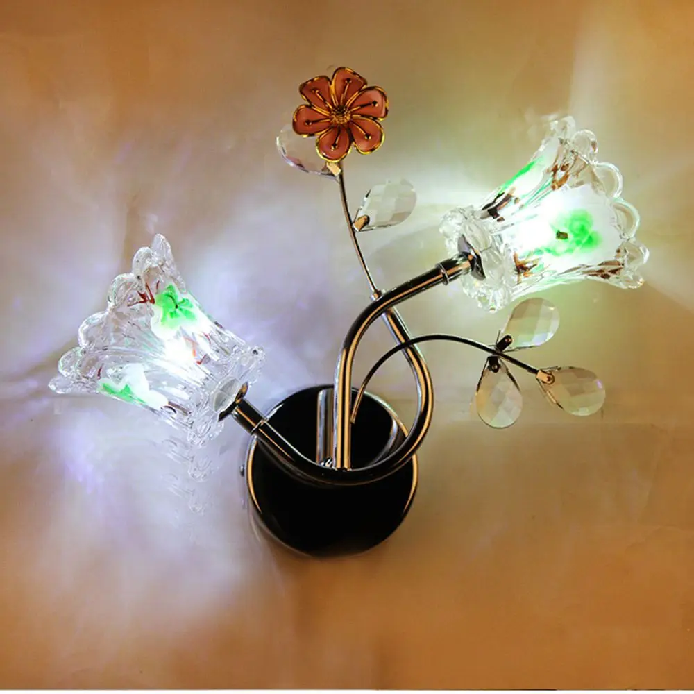 Modern Wall light Corridor Petal Crystal 3 Light Plated Chrome Bedroom Hallway mirror Front Washroom wall light
Modern Wall light Corridor Petal Crystal 3 Light Plated Chrome Bedroom Hallway mirror Front Washroom wall light