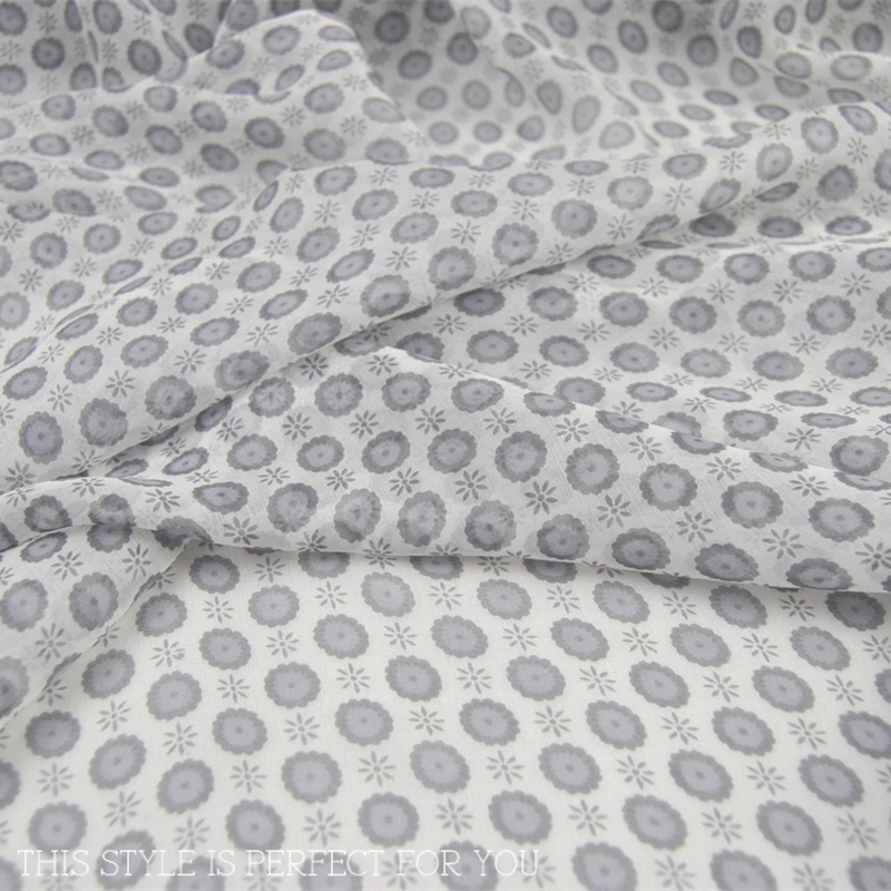 Silk Chiffon Fabric Dress White Small Circle Flower Real Light through Dress Shirt Lining Cloth DIY Sewing Tissue
Silk Chiffon Fabric Dress White Small Circle Flower Real Light through Dress Shirt Lining Cloth DIY Sewing Tissue