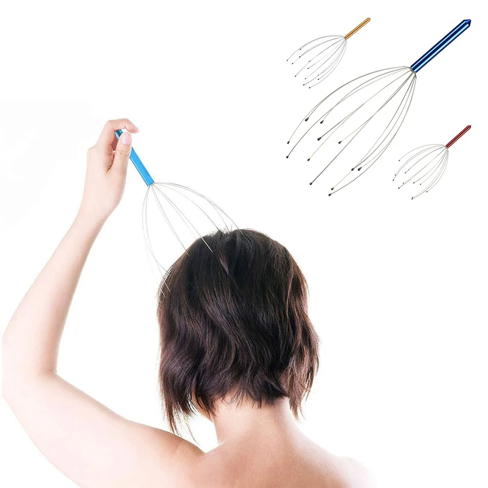 Two Portable head massager pressure relief tool and scalp massager are used to stimulate itchy hair growth at soothing head
Two Portable head massager pressure relief tool and scalp massager are used to stimulate itchy hair growth at soothing head