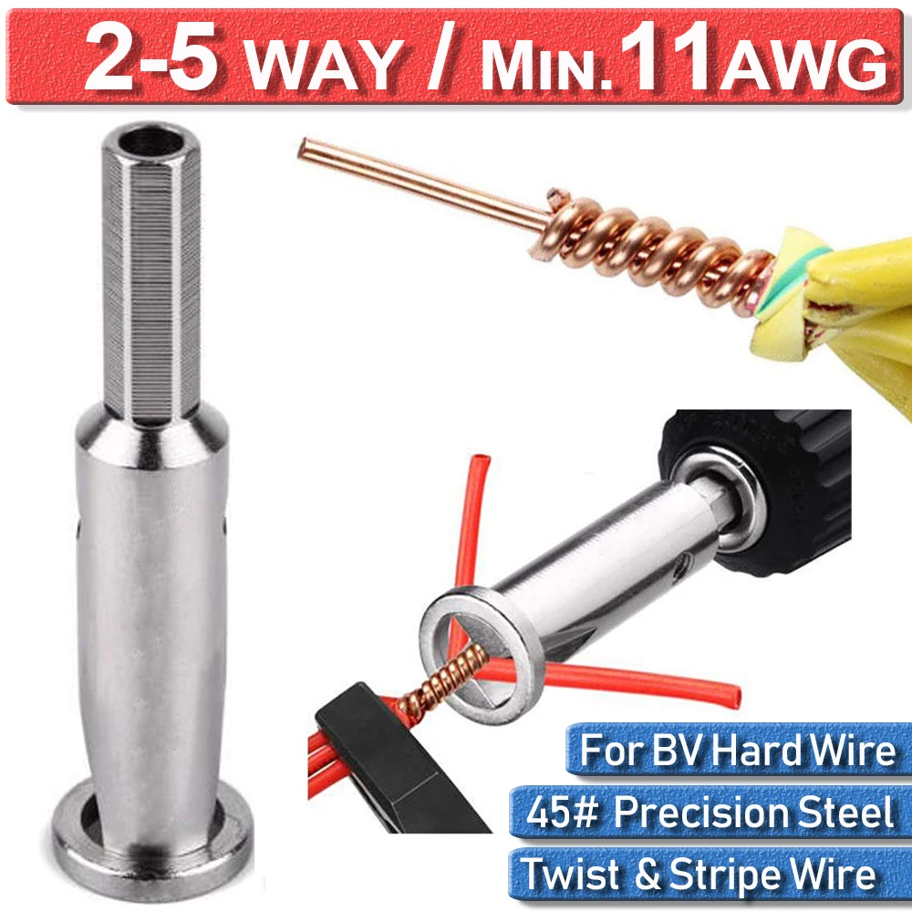 5 Lines Quick Power Drill Cable Connector Electrician Stripping Artifact Wire Twisting Connector Automatic Wire Stripper Tool
5 Lines Quick Power Drill Cable Connector Electrician Stripping Artifact Wire Twisting Connector Automatic Wire Stripper Tool