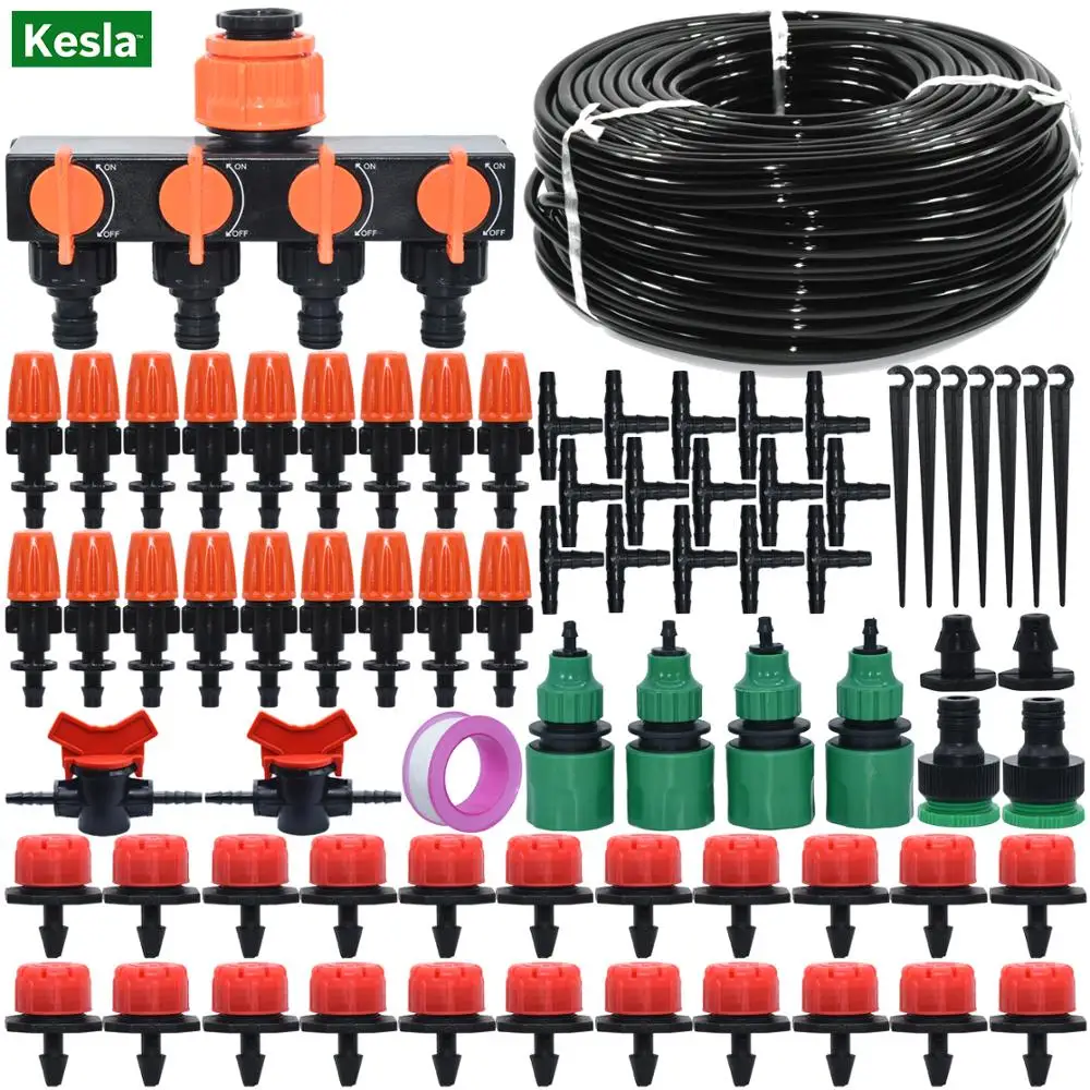 KESLA 5-50 м садовая микро система капельного орошения капельница для полива 4-полосный разветвитель 4/7 мм набор шлангов Регулируемый сопло инструмент для теплицы
KESLA 5-50 м садовая микро система капельного орошения капельница для полива 4-полосный разветвитель 4/7 мм набор шлангов Регулируемый сопло инструмент для теплицы