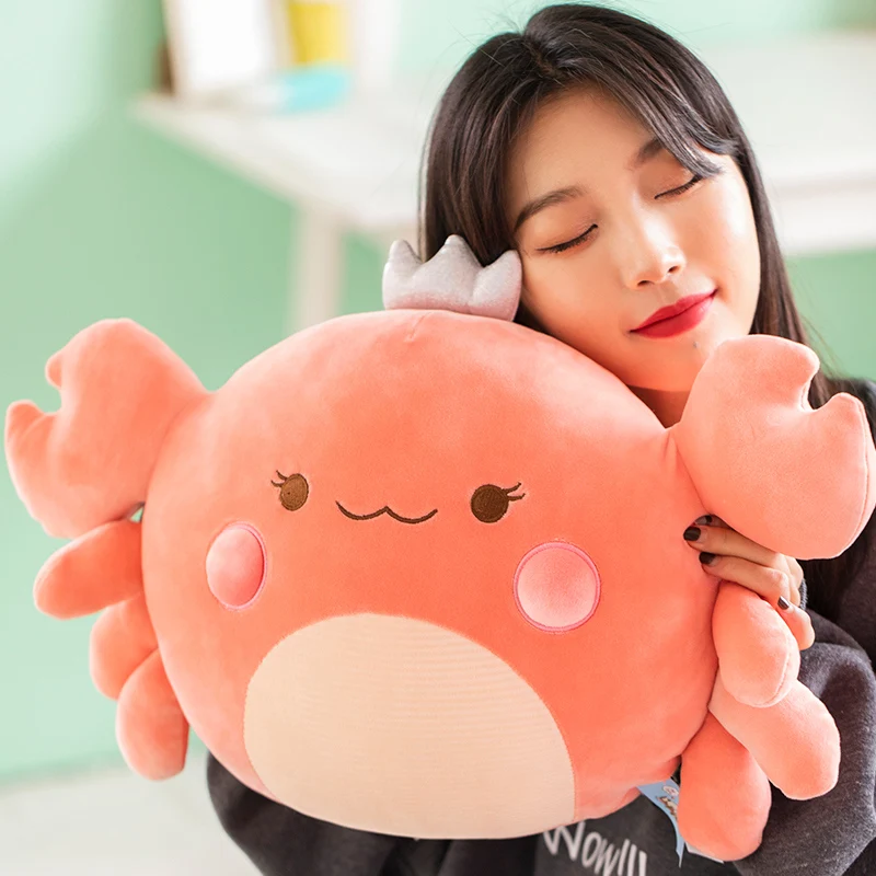 38/58 см плюшевая игрушка-краб с короной, подводное животное, мягкая подушка, милый декор для дивана, подушка для детей и взрослых
38/58 см плюшевая игрушка-краб с короной, подводное животное, мягкая подушка, милый декор для дивана, подушка для детей и взрослых