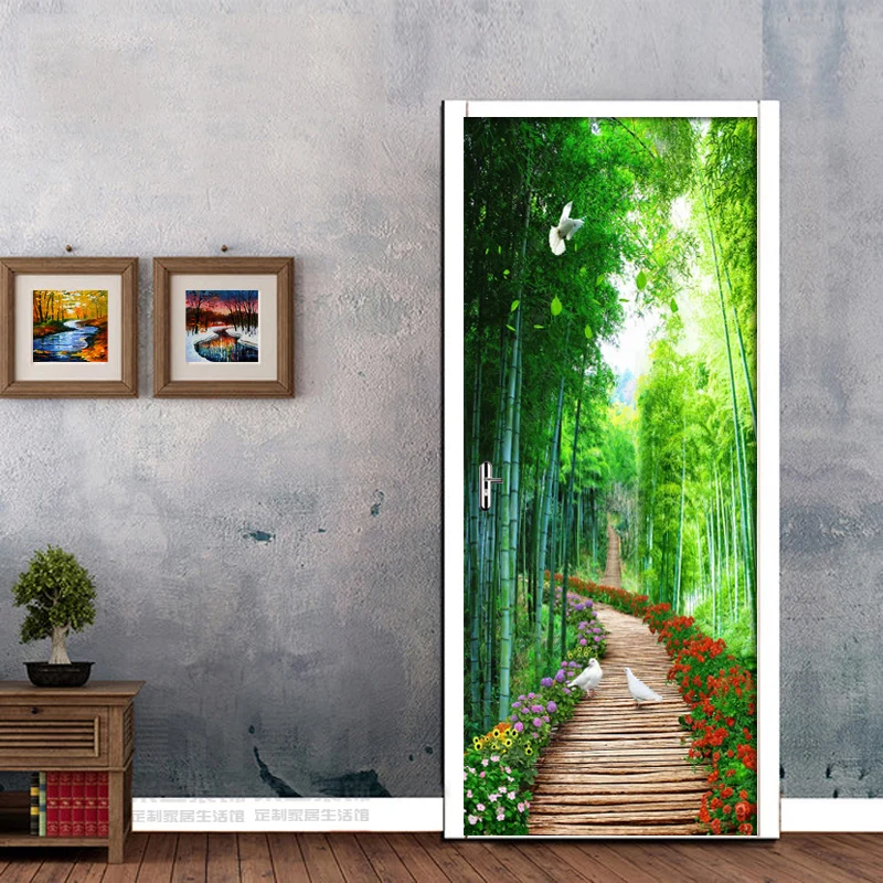 PVC Waterproof Self-Adhesive Door Sticker Green Wooden Board Road Wallpaper For Living Room Door Wall Decals Mural Wall Stickers
PVC Waterproof Self-Adhesive Door Sticker Green Wooden Board Road Wallpaper For Living Room Door Wall Decals Mural Wall Stickers