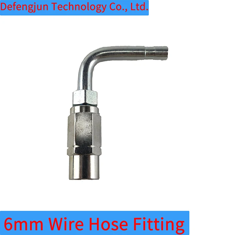90° Hydraulic Hose Fitting 6MM 8.6*4.2 High Pressure Resin PipeJoint
90° Hydraulic Hose Fitting 6MM 8.6*4.2 High Pressure Resin PipeJoint