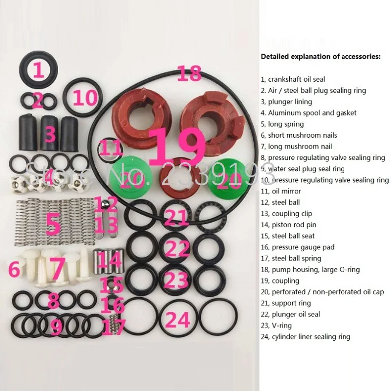 Black Cat QL280 / 380 High Pressure Washer Accessory Kit Car Wash Pump Head Repair Kit Seal Ring Water Seal Oil Seal
Black Cat QL280 / 380 High Pressure Washer Accessory Kit Car Wash Pump Head Repair Kit Seal Ring Water Seal Oil Seal
