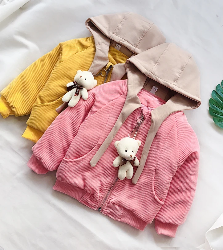 Baby Girls Lovely Corduroy Jacket For Autumn & Winter Children's Thickened Cotton Padded Clothes Coat Kids Hooded Outerwear B213
Baby Girls Lovely Corduroy Jacket For Autumn & Winter Children's Thickened Cotton Padded Clothes Coat Kids Hooded Outerwear B213