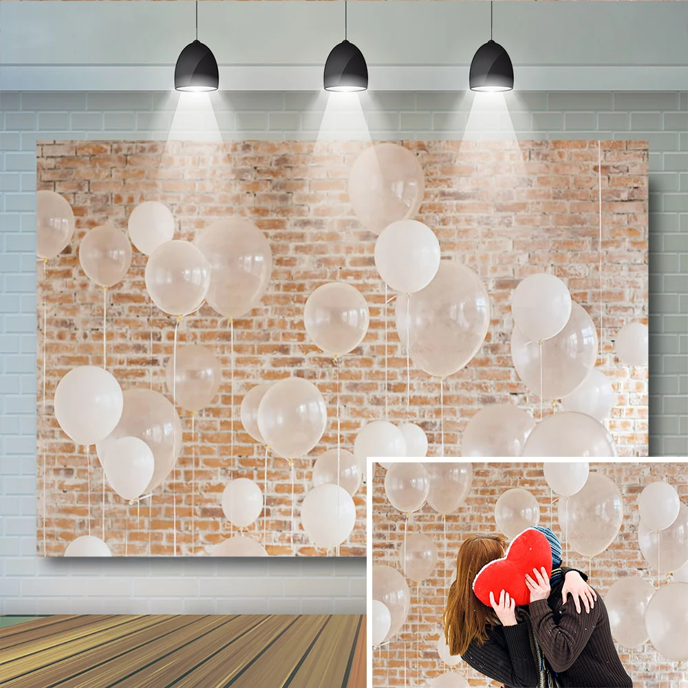 Valentine Balloons Lover Brick Wall Photography Backdrops Dating Party Decor Photographic Studio Photo Gift Backgrounds Props
Valentine Balloons Lover Brick Wall Photography Backdrops Dating Party Decor Photographic Studio Photo Gift Backgrounds Props