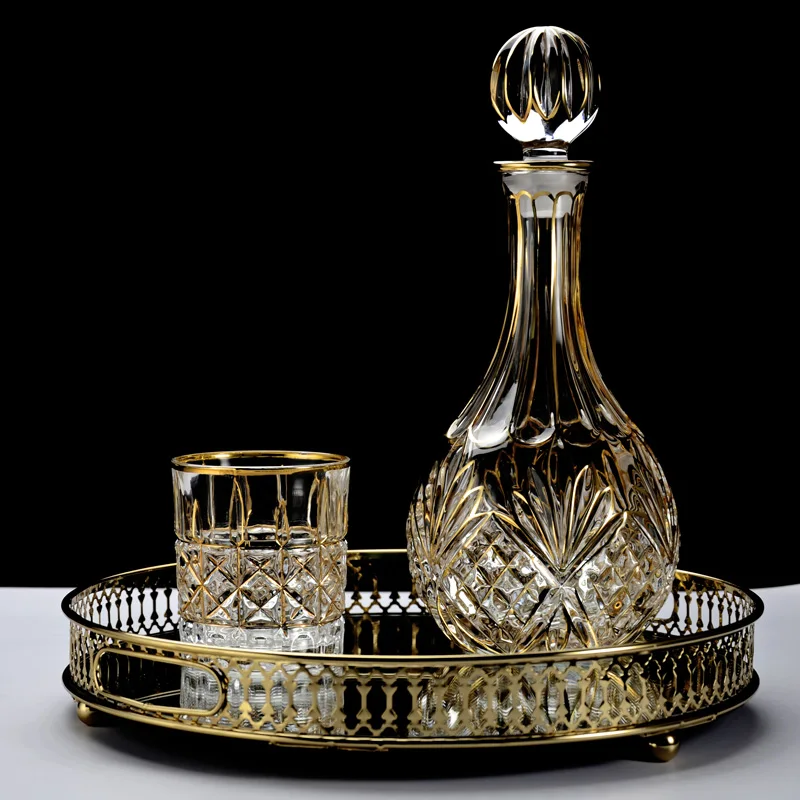 Crystal Glass Wine Red Bottle + Cups Wine Decanter Whiskey Liqour Pourer Home Bar Vodka Beer Bottle Jar Jug
Crystal Glass Wine Red Bottle + Cups Wine Decanter Whiskey Liqour Pourer Home Bar Vodka Beer Bottle Jar Jug