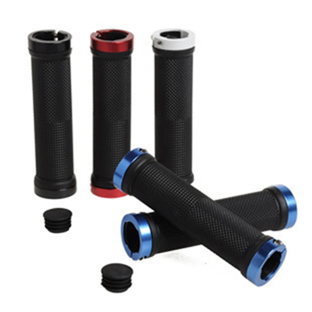 1 Pair Handlebar Grips Bicycle Road Mountain Bike Shockproof Handle Double Lock On Aluminium Alloy Bike Handlebar Hand Cover
1 Pair Handlebar Grips Bicycle Road Mountain Bike Shockproof Handle Double Lock On Aluminium Alloy Bike Handlebar Hand Cover
