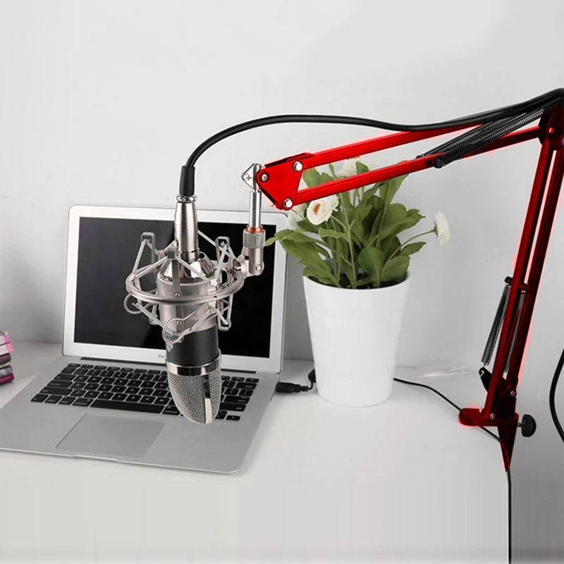Metal Adjustable Microphone Stand 31 Inch / 80cm Studio Recording Microphone Arm Stand with Microphone Clip Table Mounting Clamp
Metal Adjustable Microphone Stand 31 Inch / 80cm Studio Recording Microphone Arm Stand with Microphone Clip Table Mounting Clamp