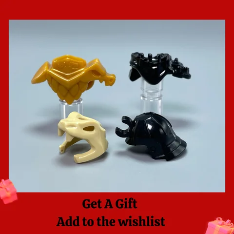 MOC Bricks Snakehead ninja Helmet Shoulder Dragon's Armor Action Figure Building blocks Assembles Particles Toys