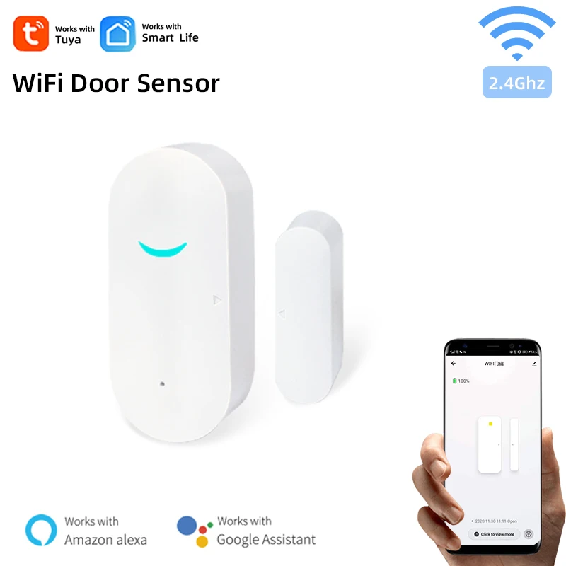 Tuya Smart Life WiFi Door Sensor,WIFI Windows Sensor,Door Open Close Security Detector,Alexa Google Home Voice Remote Control
Tuya Smart Life WiFi Door Sensor,WIFI Windows Sensor,Door Open Close Security Detector,Alexa Google Home Voice Remote Control