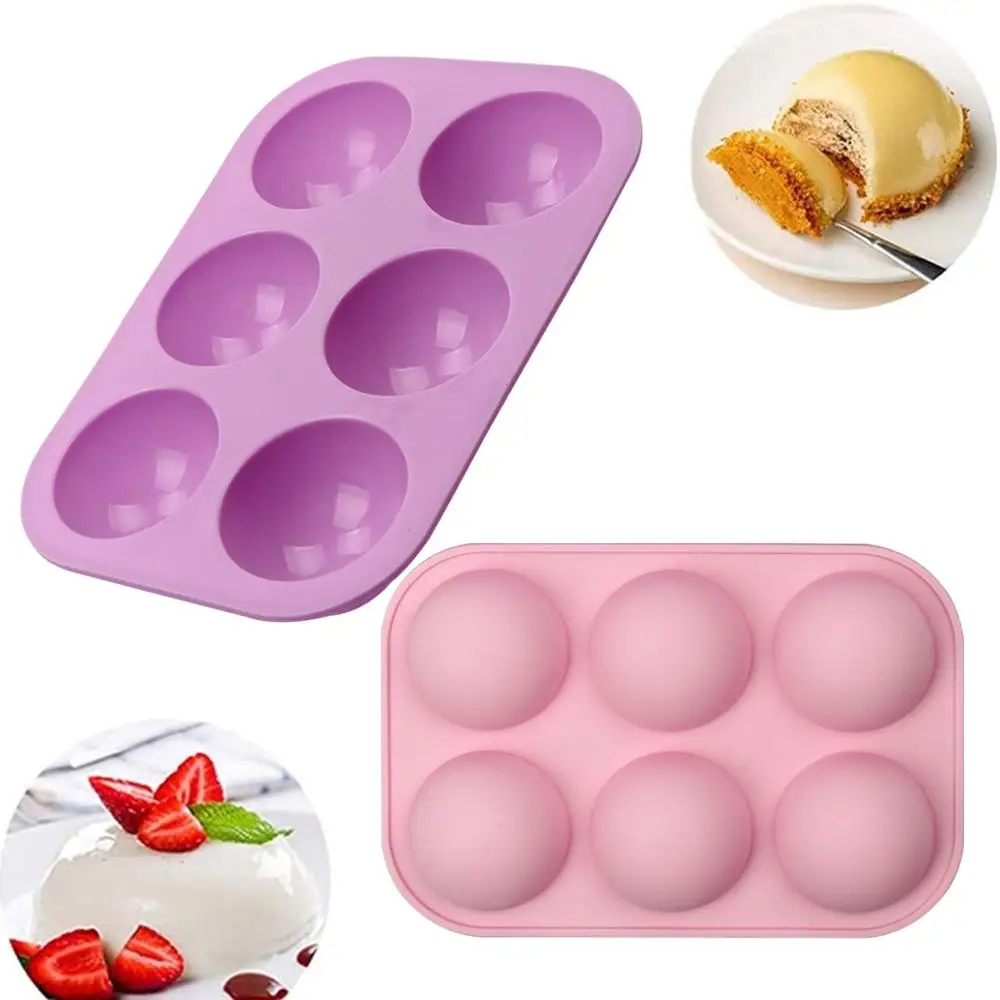 6 Holes Half Sphere Circle Silicone Chocolate Cupcake Cake Mold Cake Baking Pan Decorative Cake Mould Tool
6 Holes Half Sphere Circle Silicone Chocolate Cupcake Cake Mold Cake Baking Pan Decorative Cake Mould Tool