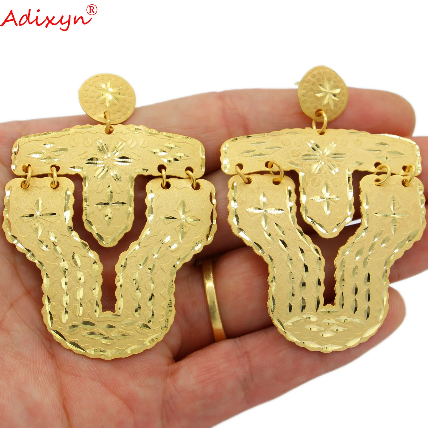 Adixyn 24k Gold Color earrings for women Dubai Jewelry Ethiopian African Bridal Wedding Vintage Gifts N01067
Adixyn 24k Gold Color earrings for women Dubai Jewelry Ethiopian African Bridal Wedding Vintage Gifts N01067