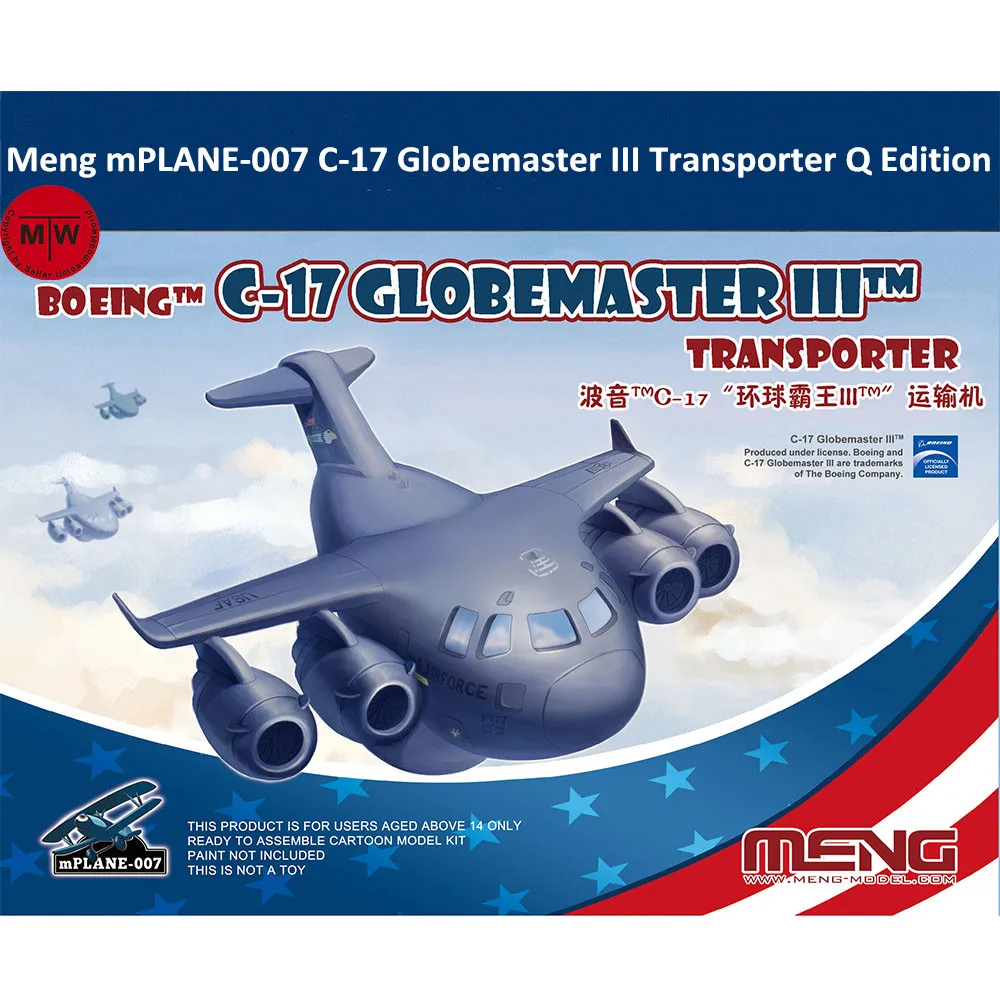Meng mPLANE-007 C-17 Globemaster III Transporter Q Edition Наборы пластиковых моделей для сборки
Meng mPLANE-007 C-17 Globemaster III Transporter Q Edition Наборы пластиковых моделей для сборки