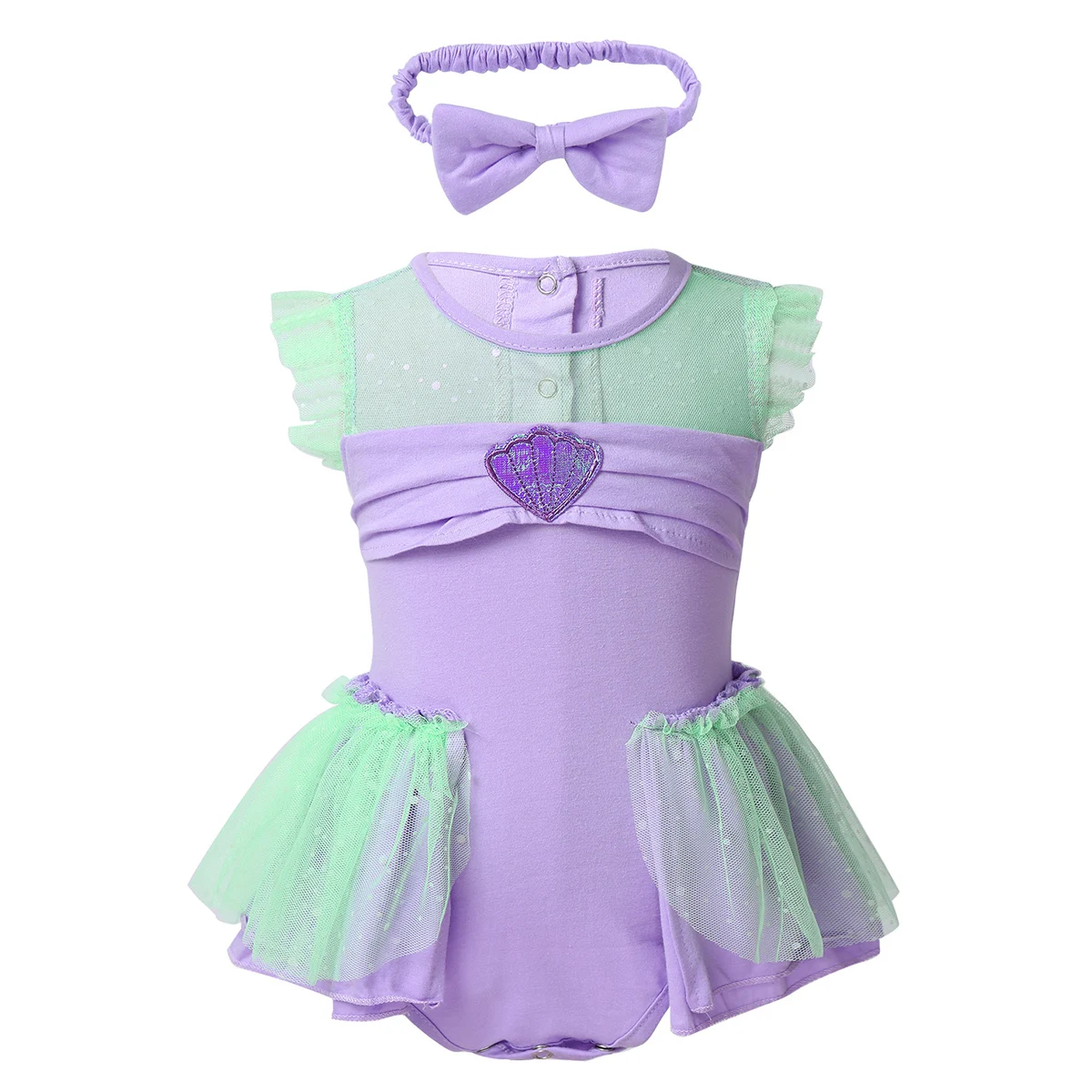 Infantil Baby Girls Princess Costume Little Mesh Flutter Sleeves Romper Jumpsuits+ Headband for Halloween Carnival Cosplay Party
Infantil Baby Girls Princess Costume Little Mesh Flutter Sleeves Romper Jumpsuits+ Headband for Halloween Carnival Cosplay Party