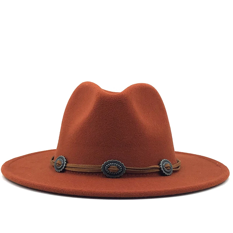 Simple Solid Color Women Men Vintage Wool Felt Panama Fedora Hat Belt Buckle Jazz Trilby Cap Party Formal Top Hat
Simple Solid Color Women Men Vintage Wool Felt Panama Fedora Hat Belt Buckle Jazz Trilby Cap Party Formal Top Hat