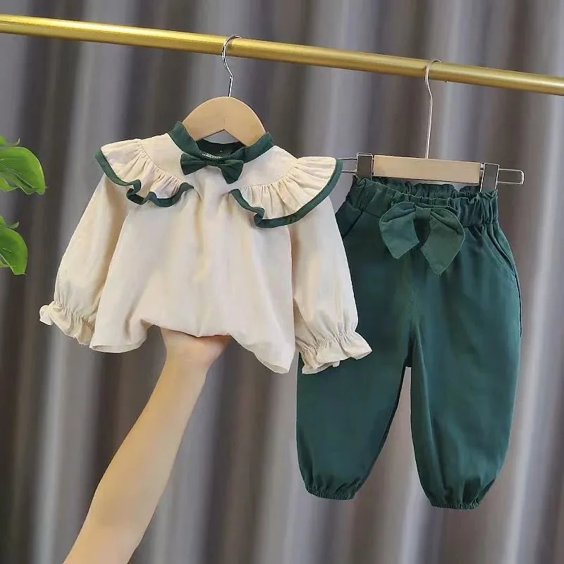 Baby Girls Clothes Sets 2021 Spring Bowknot Blouses Tops Bloomers Pants Sets for Children Clothes Suit Baby Kids Sweet Outfit
Baby Girls Clothes Sets 2021 Spring Bowknot Blouses Tops Bloomers Pants Sets for Children Clothes Suit Baby Kids Sweet Outfit